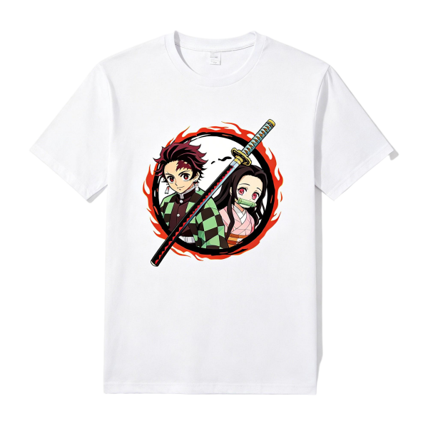 Demon Slayer Tanjiro & Nezuko Flame Circle T-Shirt